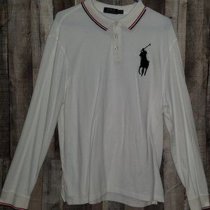 RALPH LAUREN LONG-SLEEVE BIG PONY POLO